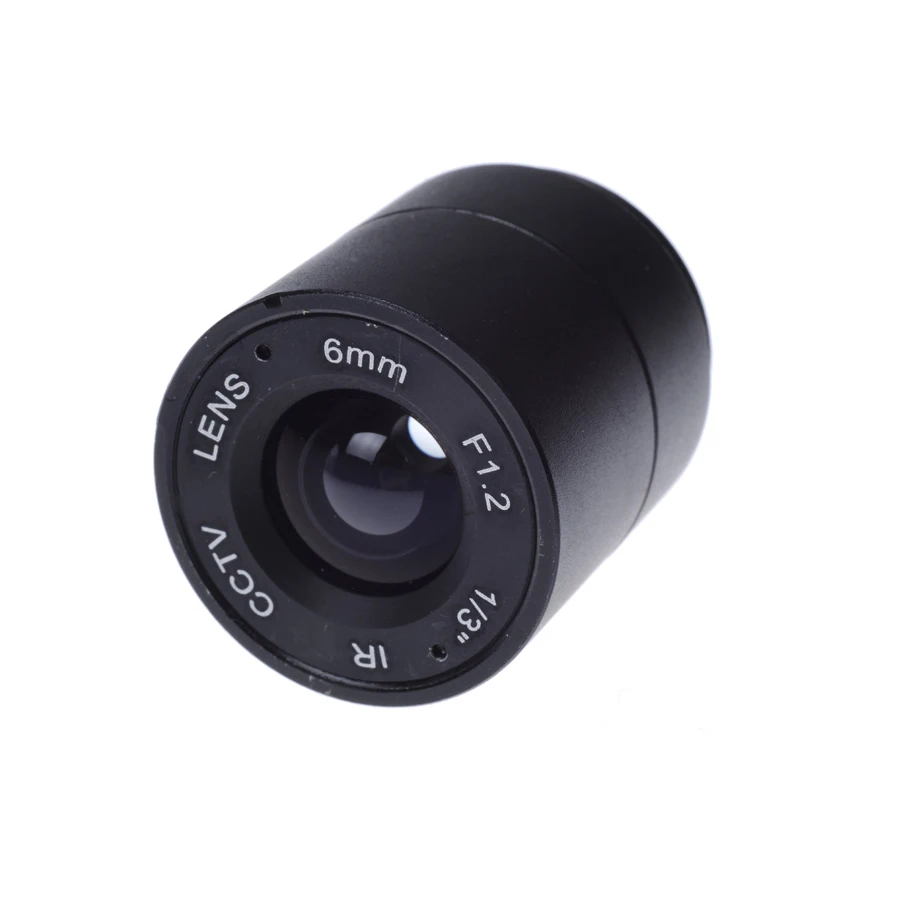 Wholesale CCTV LENS 6mm 53degrees 1/3&quot F1.2 Fixed Iris IR Infrared CS Mount Lens For Security Camera | Безопасность и защита