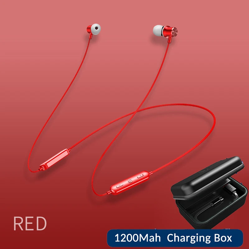 Rovtop Bluetooth 5,0 наушники магнитные беспроводные наушники 2200 мАч HD голосовые спортивные басы стерео наушники с микрофоном для iPhone Z2