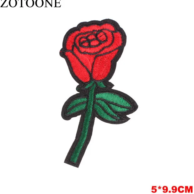 PE1487CT ZOTOONE животные пистолеты Цветок Патчи Diy наклейки железо на одежду теплопередача аппликация вышитые аппликации накладки ткань G - Цвет: PE1487CT