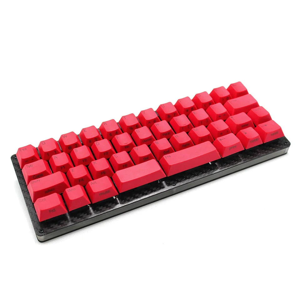 YMDK 40% Толстая клавиатура PBT OEM профиль Вишневый для AMJ40 YMD40 Mini Милая Механическая
