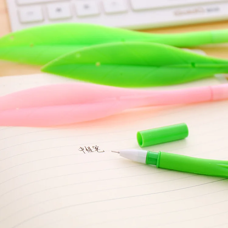 Бесплатная доставка! 1 партия = 36 шт.! Креативная мягкая ручка с листьями/Милая