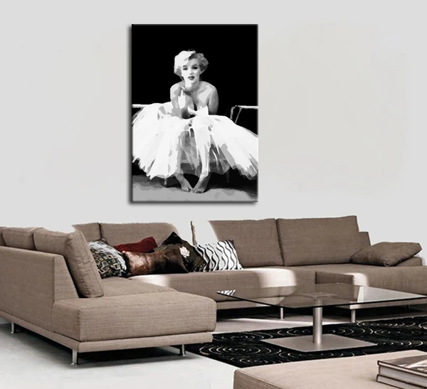 Белое платье Мэрилин Монро картинки для гостиной украшение высокое качество