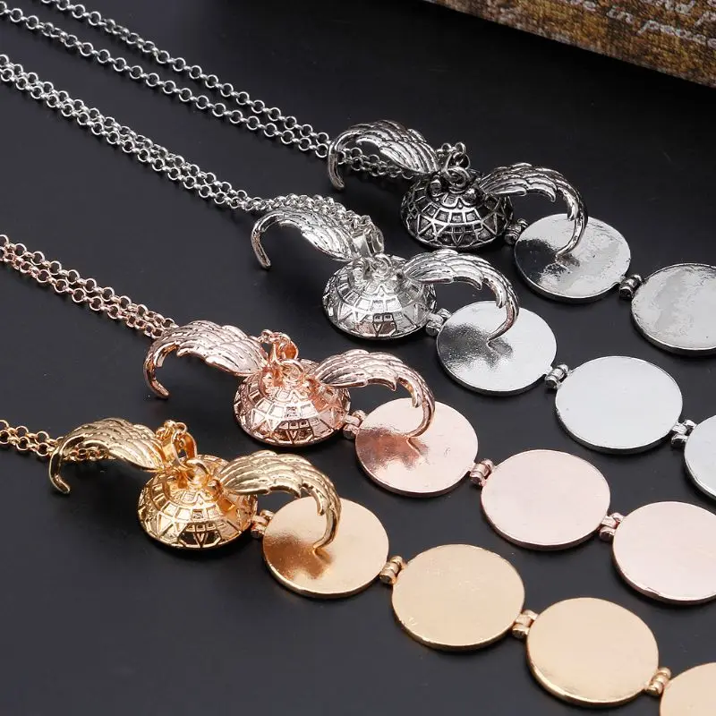 

Expanding Photo Locket Necklace Custom Photo Pendant Wings Necklace