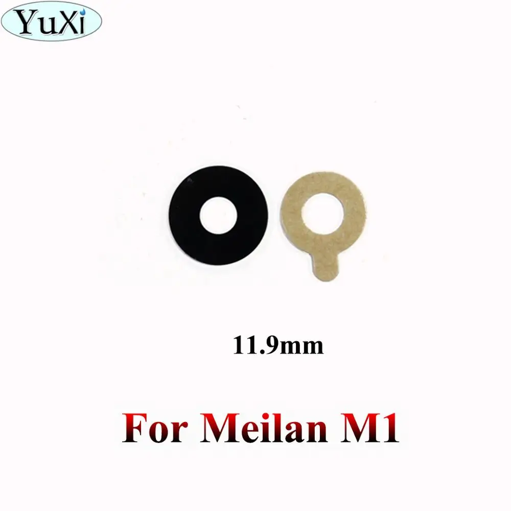 For Meilan M1 YuXi задняя камера стеклянная крышка объектива+ клейкая лента для Meizu Meilan M1 M2 M3 M5 M6 note 3s M5s S6 Note 5 Mini Metal E - Цвет: For Meilan M1