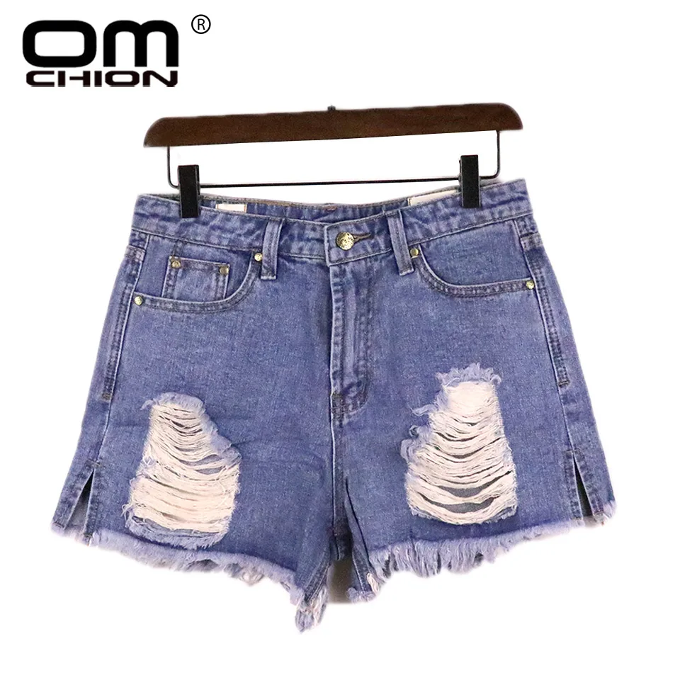 OMCHION большие размеры XXXL 2018 новые винтажные Рваные джинсовые шорты женские