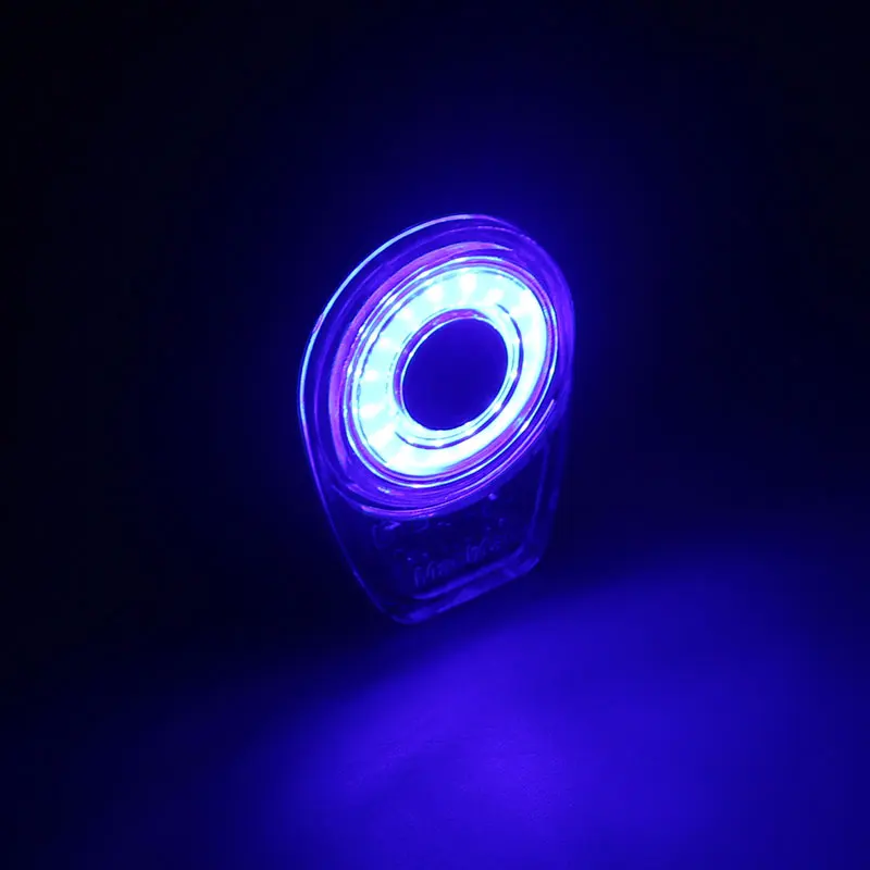 Blue Light COB светодиодный задний светильник для велосипеда задний светильник велосипедный фонарь USB Перезаряжаемый круглый велосипедный безопасный легкий велосипед оборудование для велосипедных аксессуаров - Цвет: Blue Light