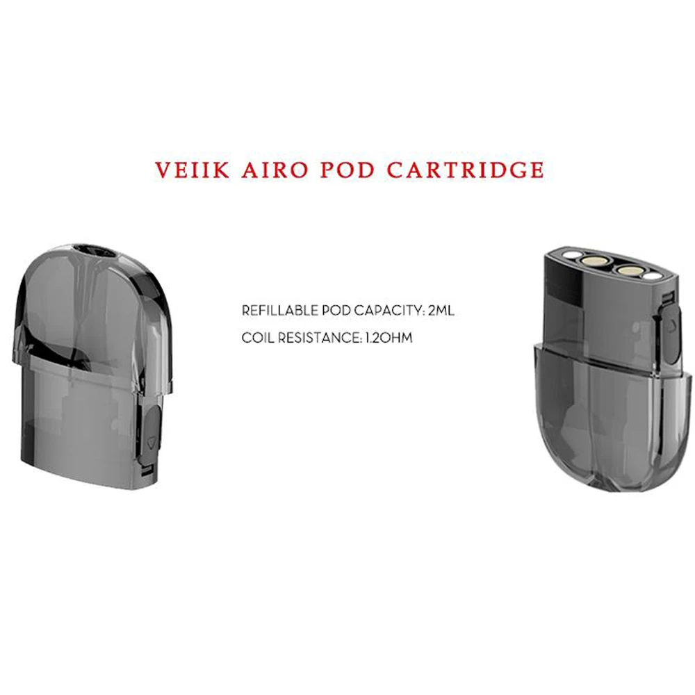 Оригинальные картриджи для VEIIK Airo Pod Kit 1 2 Ом катушка и мл электронная сигарета Vape