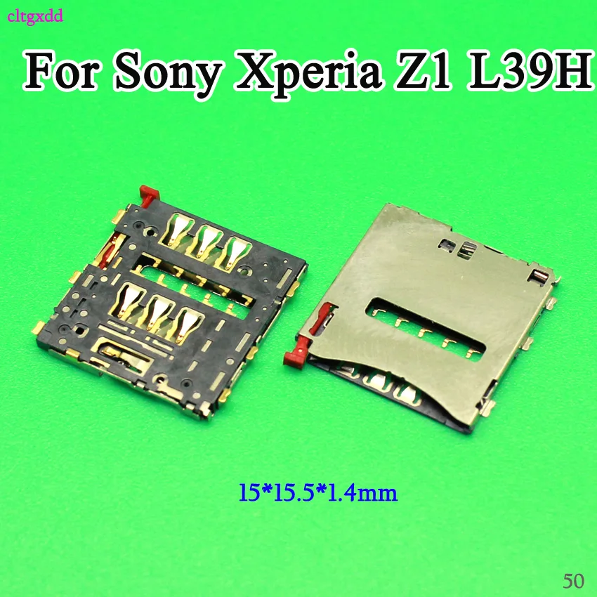 cltgxdd New For Sony Xperia Z L36 Z1 L39h Z2 L50W Z3 Z3 Compact Sim Card Reader Holder Tray Slot Socket