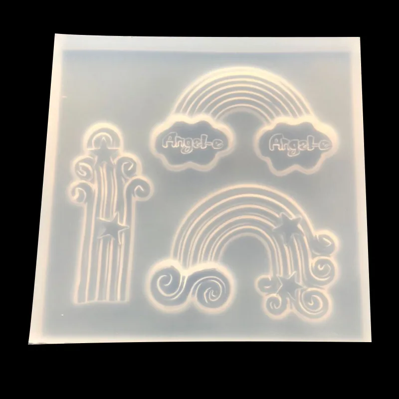

1pcs Rainbow Cloud DIY Silicone Mold Biscuit Fondant Cake DIY Resin Jewelry Making Craft Tools