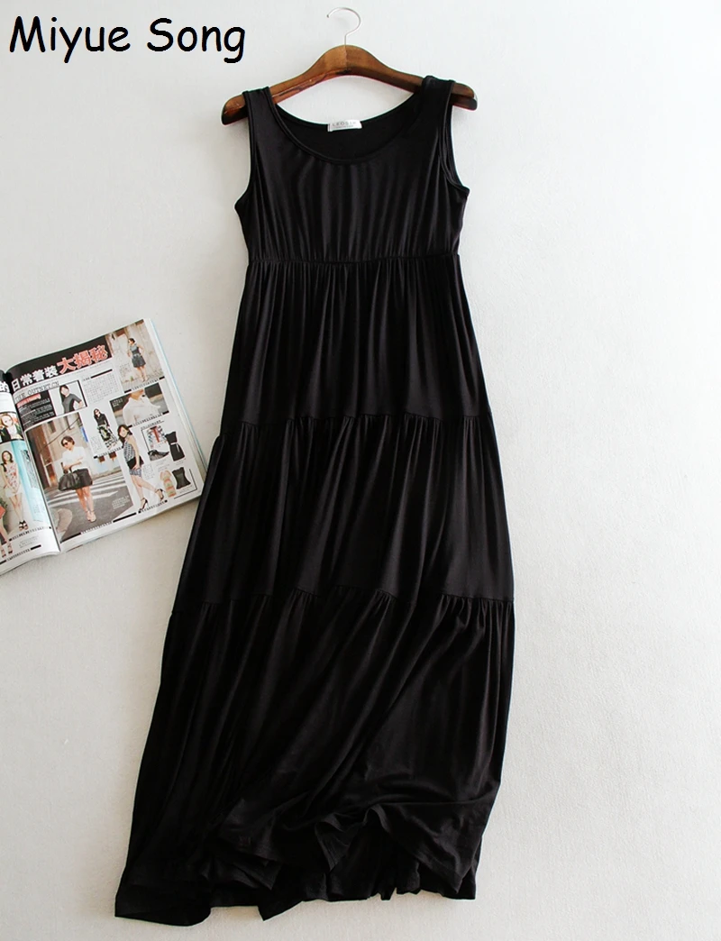 Платья для беременных Летнее Длинное Платье из модала свободная одежда