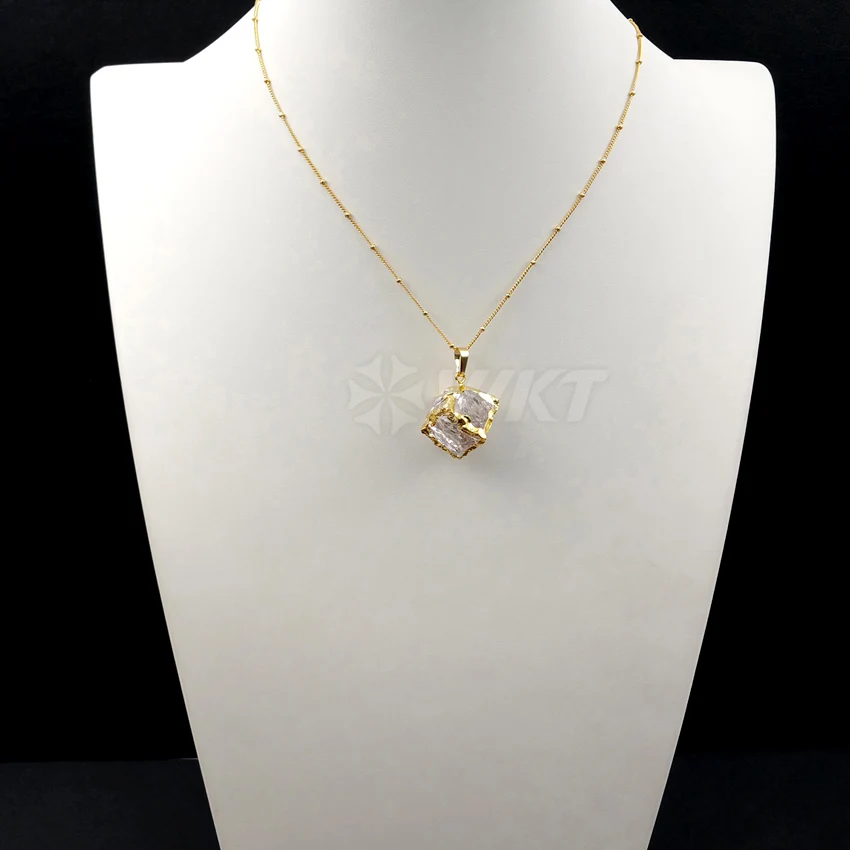 WT-N1031 WKT оптовая продажа ювелирных изделий натуральный кристалл кулон ожерелье