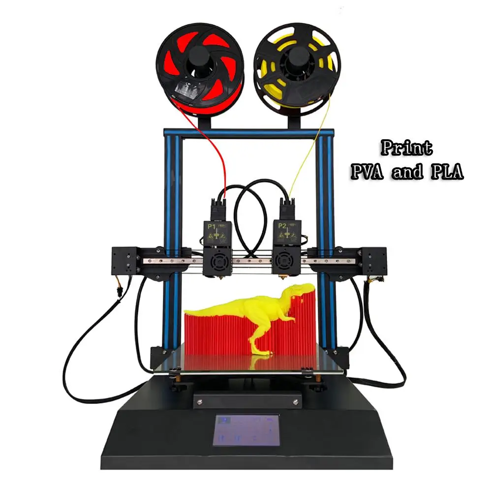 3D CR-X двойной цветной дополнительный 4,3 дюймовый сенсорный экран TL-D3 3d принтер два вентилятора охлаждения 300*300*400 мм 3d принтер