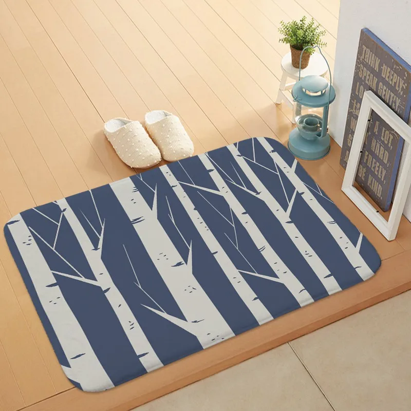 1 шт. 40*60 см синие коврики для двери с оленем Европейский кухонный коврик ванной
