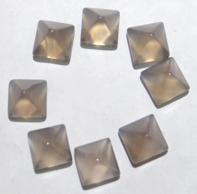 NO.9 8*8 мм 30 шт. натуральный тигровый глаз камень Агаты кристалл квадратная Пирамида кабошоны без отверстия для Аксессуары для ювелирных изделий - Цвет: NO.9