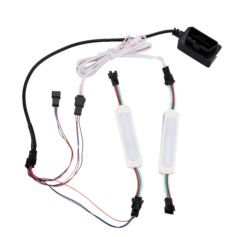 Автомобильная светодиодная неоновая лампа OBD для скорости автомобиля 2 режима 4