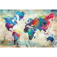 diy 5d diamond painting cross stitch map home decor full square or round diamond embroidery landscape picture mosaic wg179