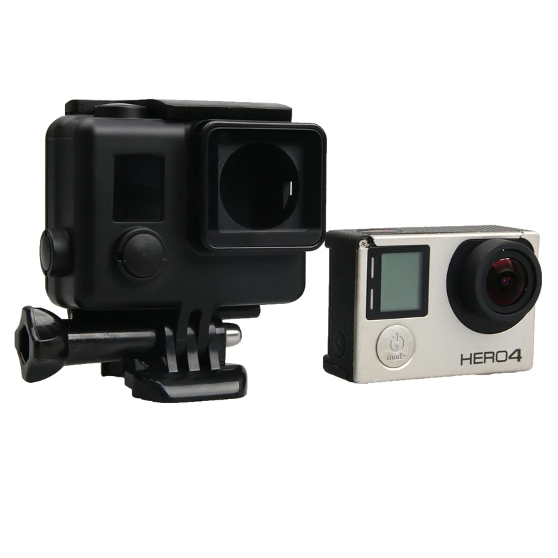 Защитный боковой Чехол с открытым корпусом для Gopro Hero 4 3 + плотный Чехол-каркас Go Pro
