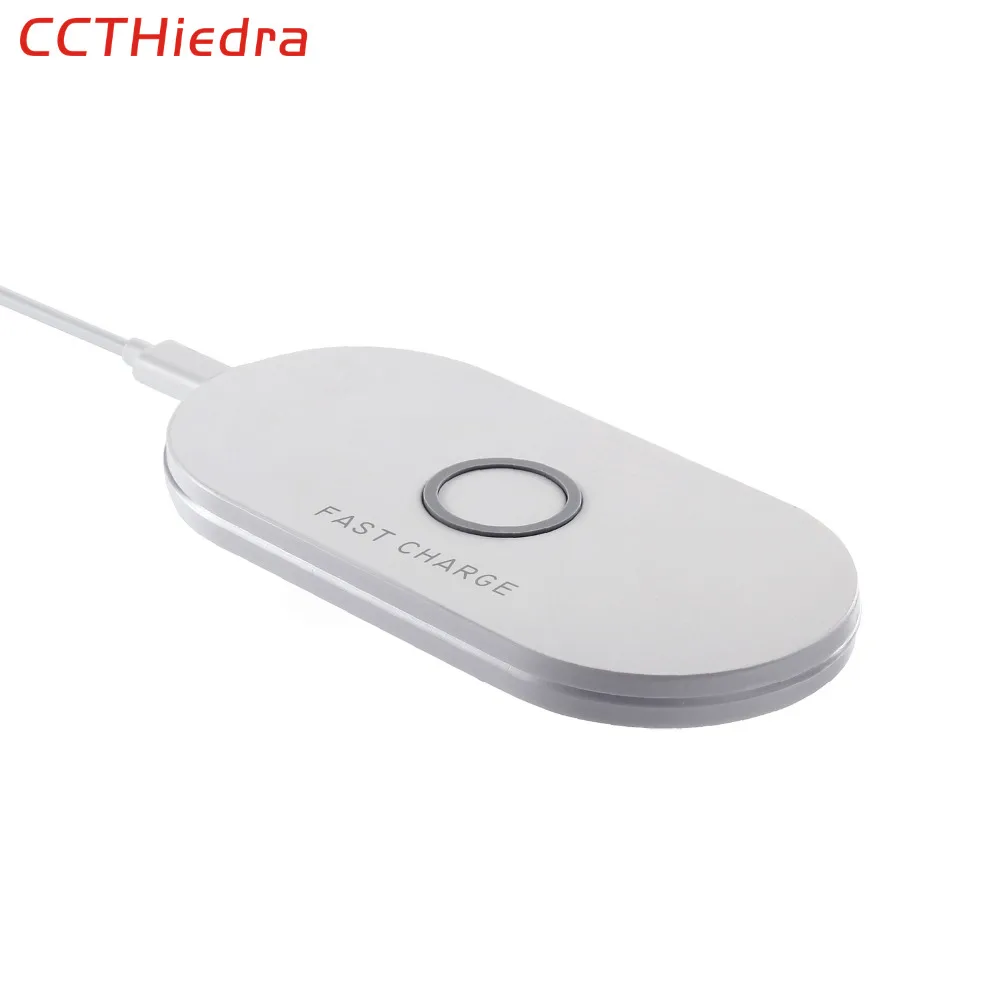 Ccthiedra QI Беспроводной Зарядное устройство Smart зарядного устройства для iPhone X 8 Plus