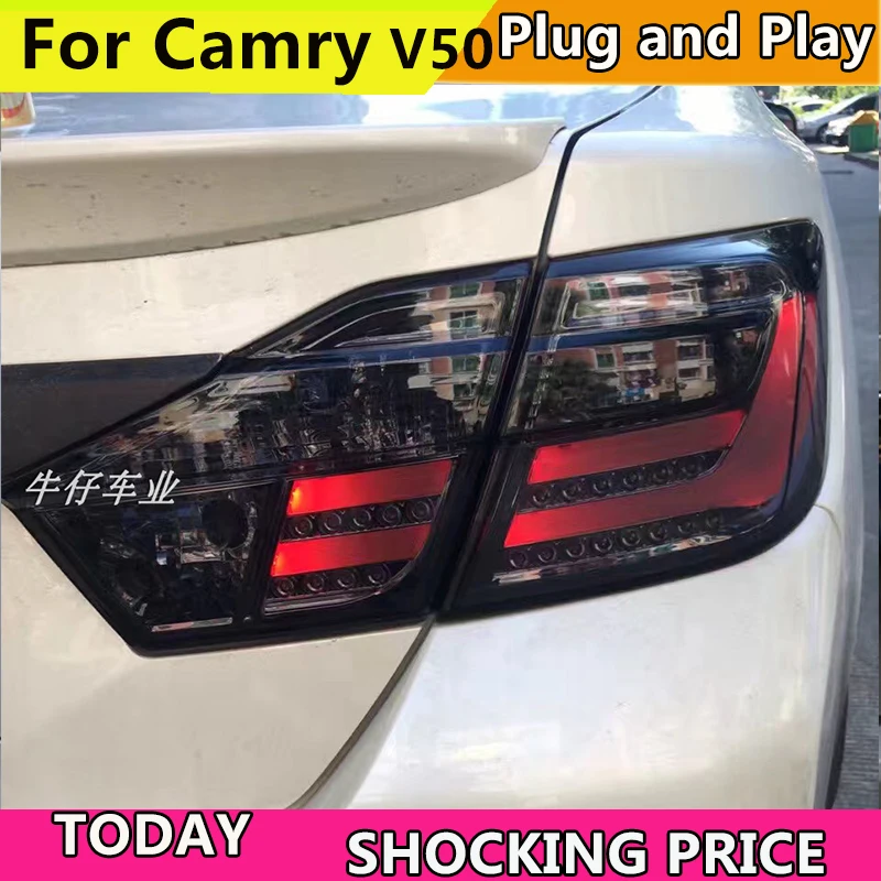 Doxa автомобильный Стайлинг для Toyota Camry V50 задний светильник s 2012 2013 2014 светодиодный