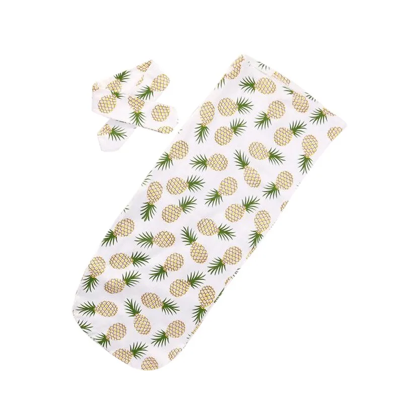 

Baby Boys Girls Winter Solid Blanket Sleeping Bag Cotton Infant Newborn Swadding+Headband