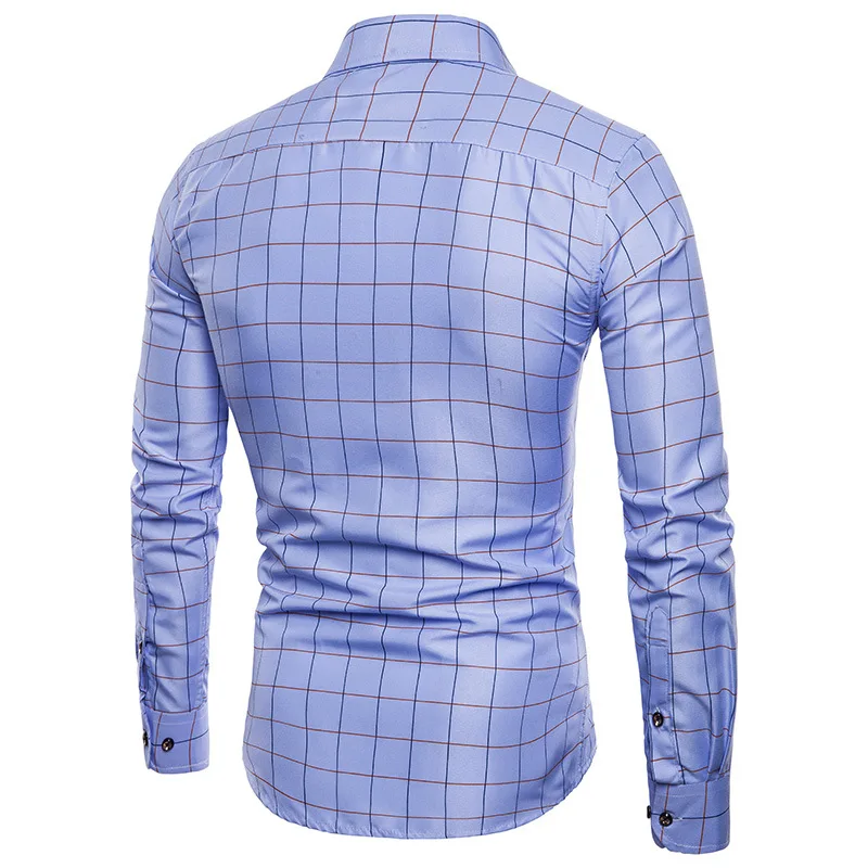 Мужская рубашка с длинным рукавом азиатского размера S M L XL XXL XXXL XXXXL XXXXXL