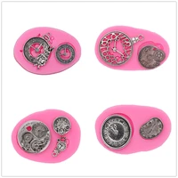 4 kinds of watches turned sugar cake silicone mold chocolate crafts gadgets dessert decorating tools diy pastry baking mold new