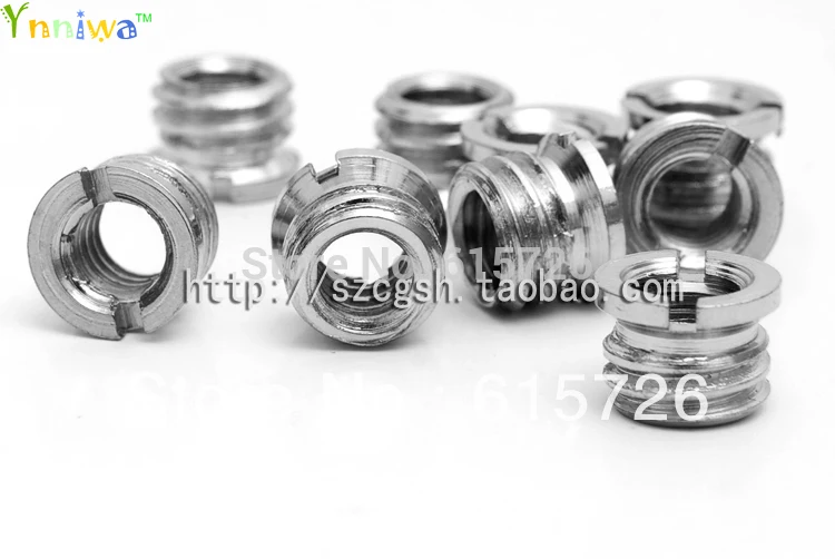 Оптовая продажа 100 шт. преобразующий винтовой адаптер 1/4 3/8 дюйма для штатива +