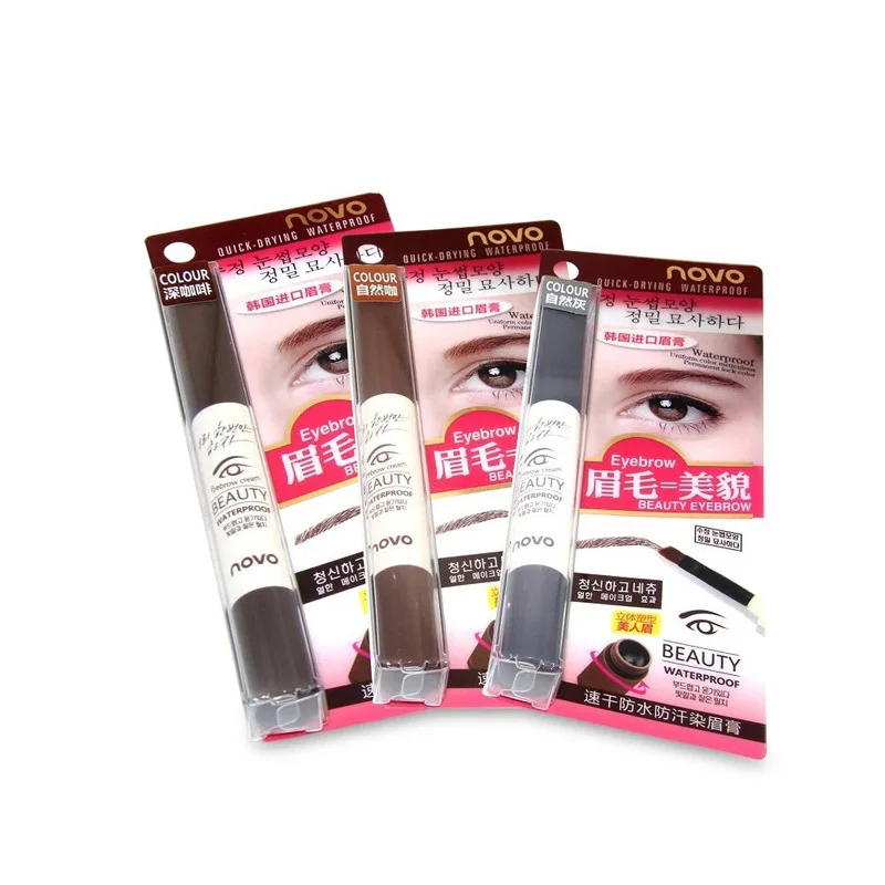 Brand PRO Eyebrow Cream Mascara Gel Make Up Waterproof Eye Brow Korean Style Makeup Pencil Enhancer With Brush | Красота и здоровье