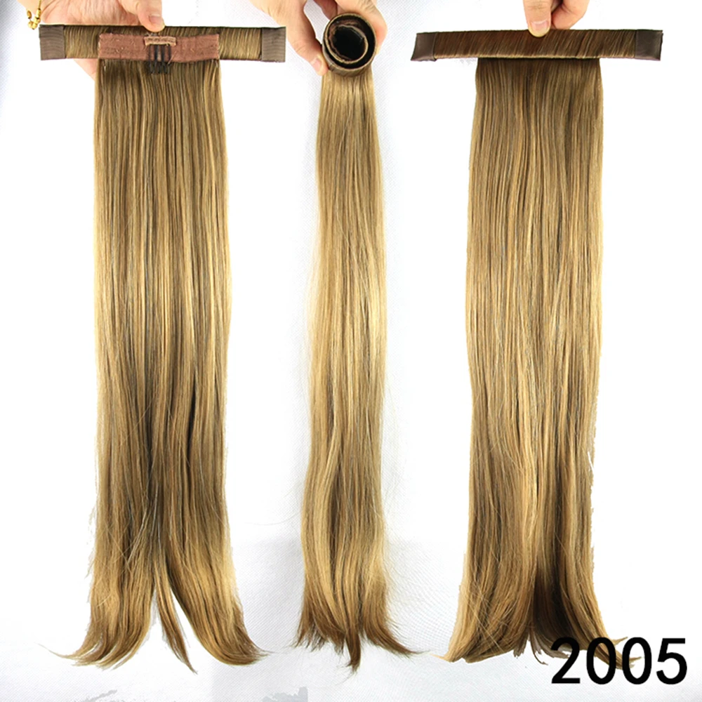 Soowee длинные высокотемпературные волокна прямые синтетические волосы хвостики с