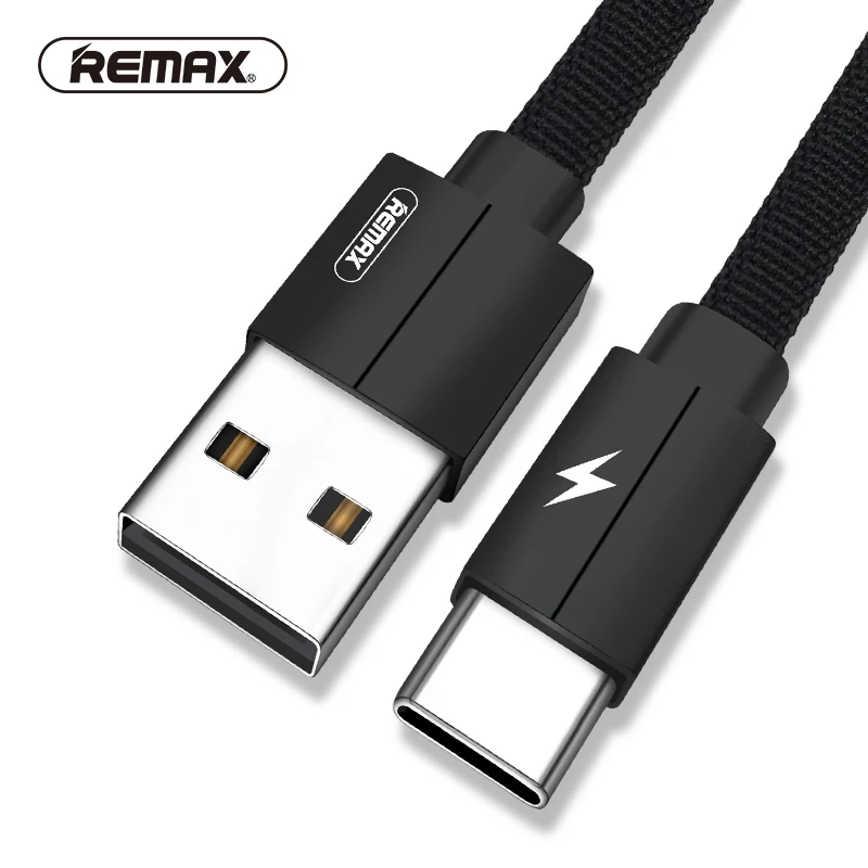 REMAX USB-с кабель для передачи данных Быстрая зарядка USB C Плетеный Тип кабеля-c