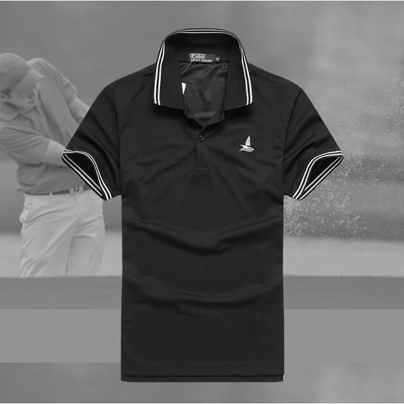 ЛАКИ Мужчины Футболка Поло 2016 Летний Новый Твердые Вязать Тонкий Homme Camisa Masculina