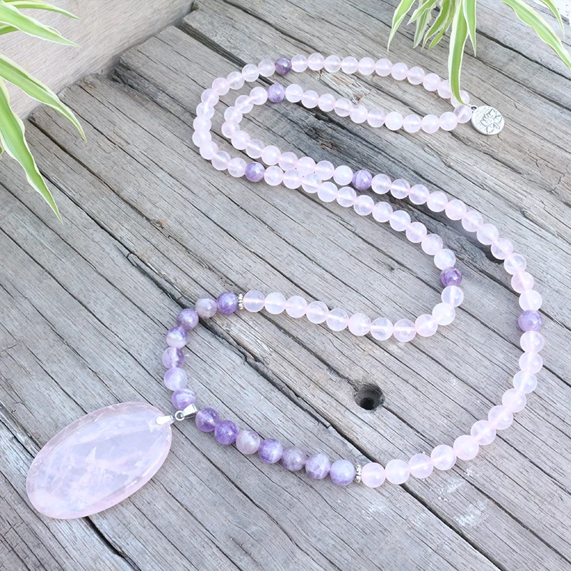 Бусины из натурального камня 8 мм аметист розовый кварц лотос любовь