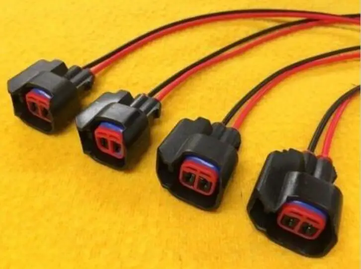 Бесплатная доставка EV6 OBD2 заглушка инжектора connector pigtails для evo 2 pin проводной