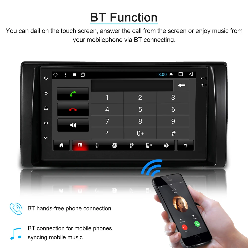 Автомагнитола 2 Din 7 дюймов Android 6 0 Wi Fi для Toyota Camry 2002 2006|Автомагнитолы| |