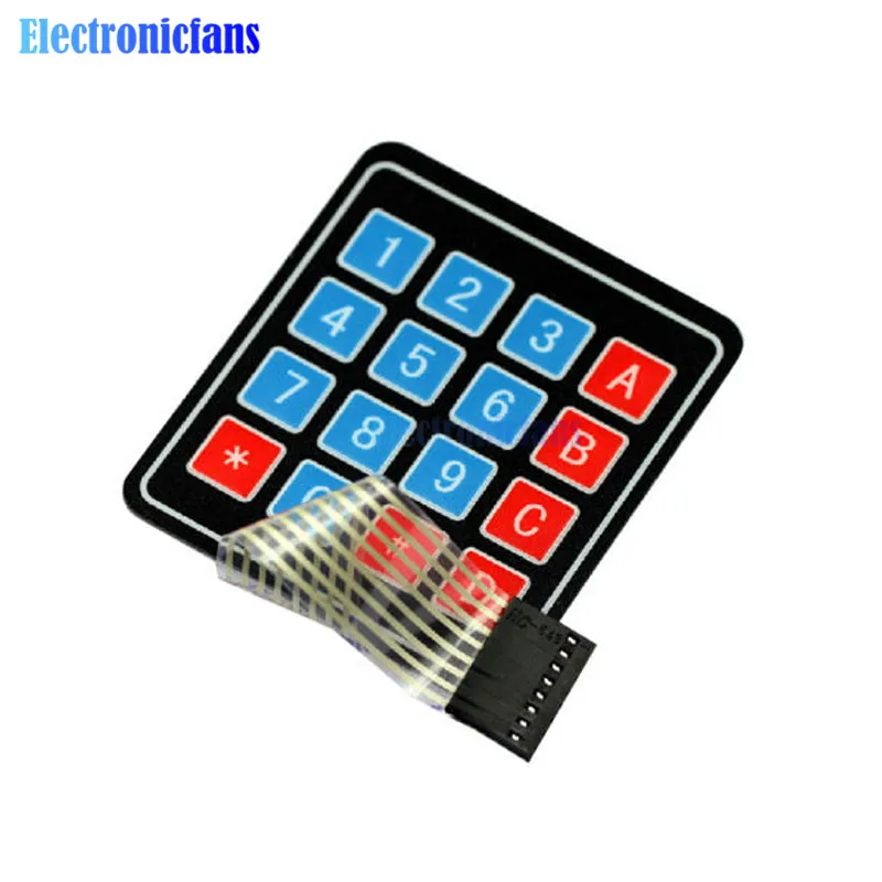 Матричная матрица 4x4 16 клавиш мембранная клавиатура с переключателем для Arduino AVR PI