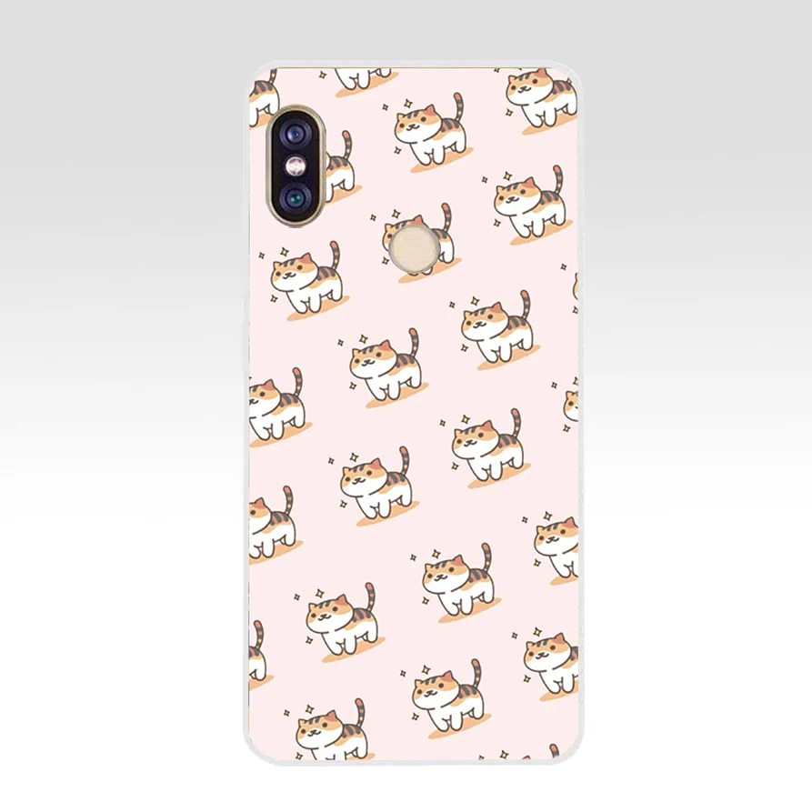 122AQ neko atsume Мягкий Силиконовый ТПУ чехол для телефона xiaomi redmi 6 pro note 5 plus 4 4x mi 8 |