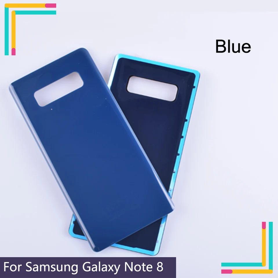 50 шт./лот для Samsung Galaxy Note 8 Note8 N950 N950F Корпус Крышка батарейного отсека задняя крышка