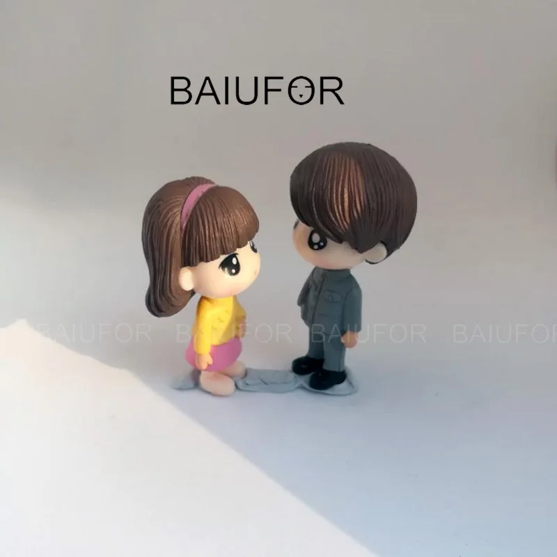 BAIUFOR Lover мультфильм пара фигурки мини сад миниатюрный Террариум суккуленты