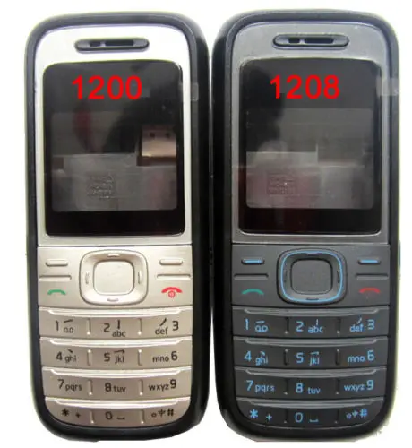 Белый черный чехол с полным корпусом клавиатура для Nokia 1200 1208 отверткой открытые