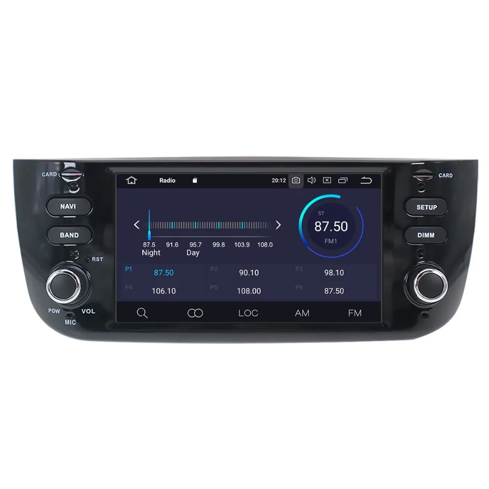 Автомобильный DVD плеер Aotsr Android 9 0 с GPS навигацией для Fiat Punto 2012 2018 Linea +