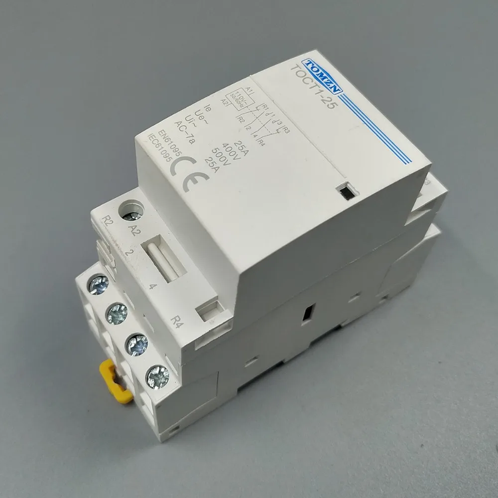 TOCT1 4P 25A 110 В катушка Гц Din rail бытовой модульный контактор переменного тока 4NO или 2NO