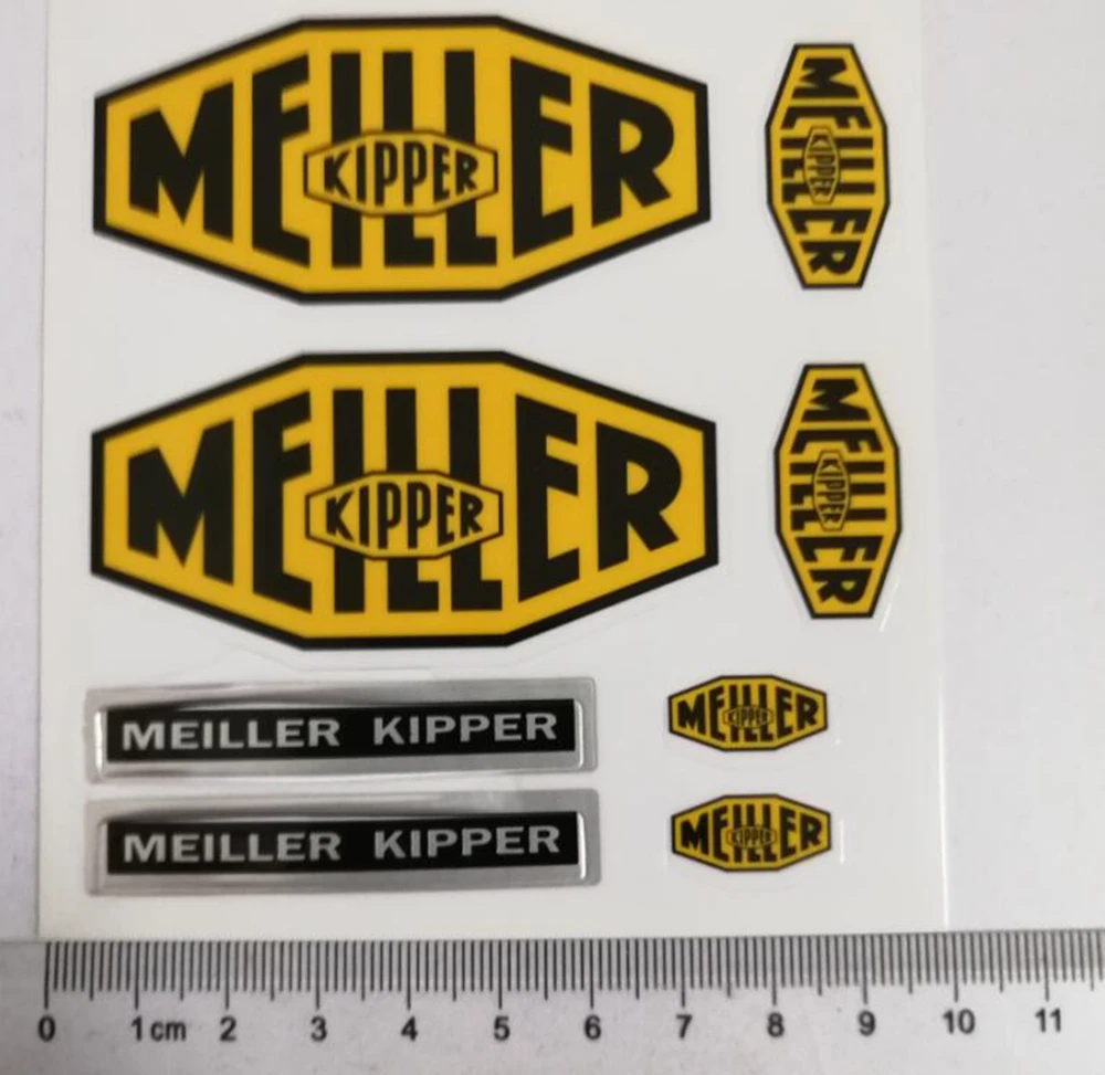 Rc грузовик Meiller Kipper логотип наклейки для грузовика Tamiya 1/14 масштаб Mercedes Arocs 3348