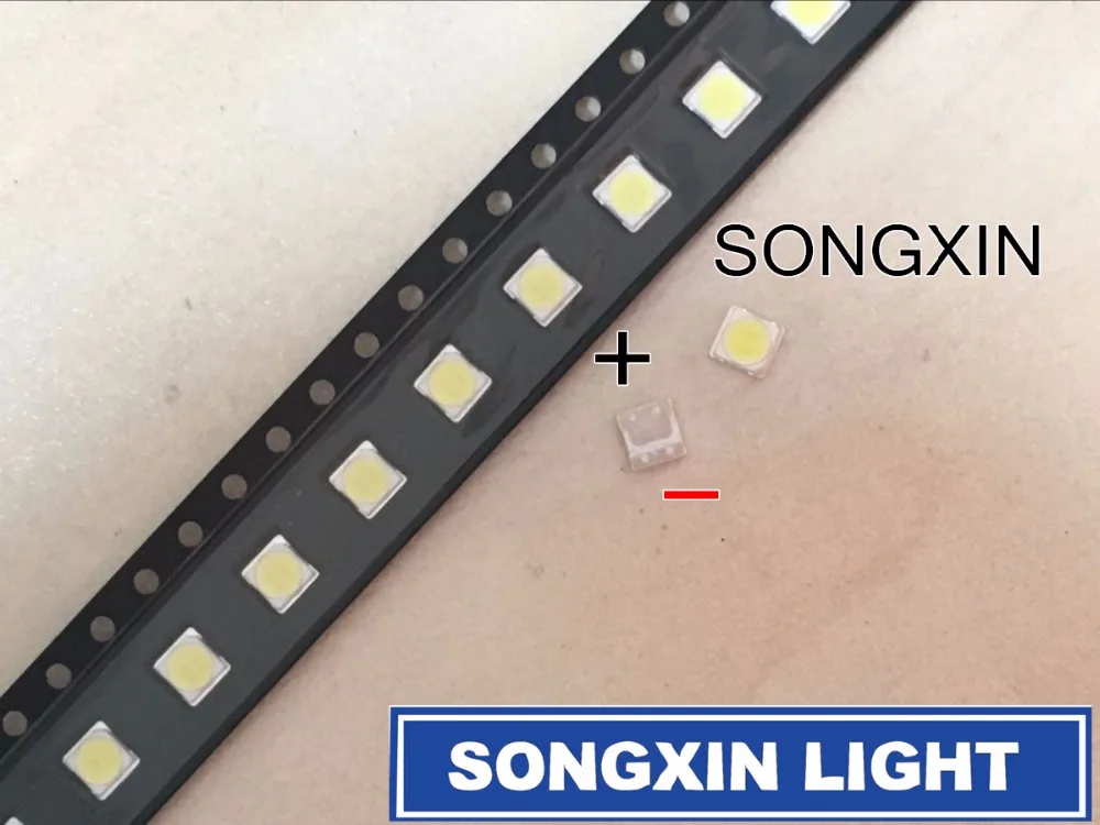 200 шт./лот для LG SMD СВЕТОДИОДНЫЙ 3535 6V холодный белый 2W ТВ/lcd подсветка ТВ