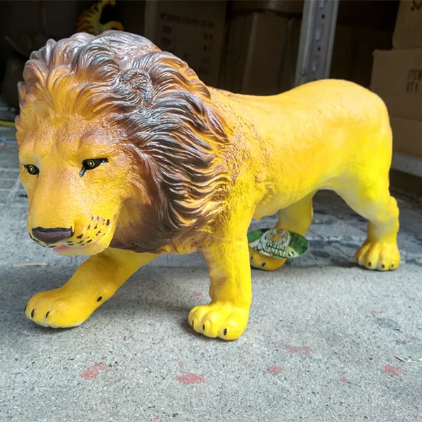 Большой размер модель моделирования игрушечные дикие животные мягкий ПВХ