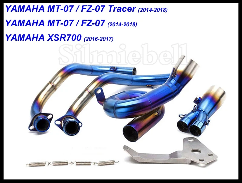 MT07 FZ07 мотоцикл Yoshimura глушитель труба передняя средняя звено трубы Полный побега мото системы для Yamaha mt-07 FZ-07 XSR700