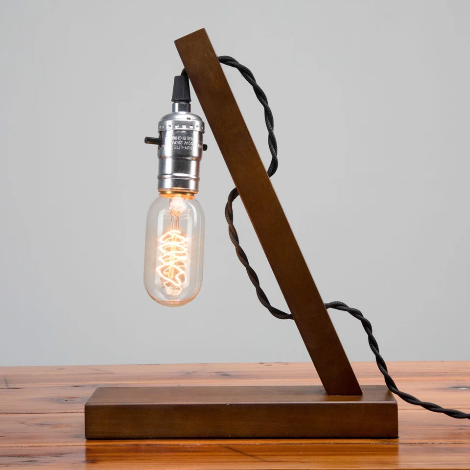 4 комплекта E27 лампочек деревянная настольная лампа подставка декор для гостиной