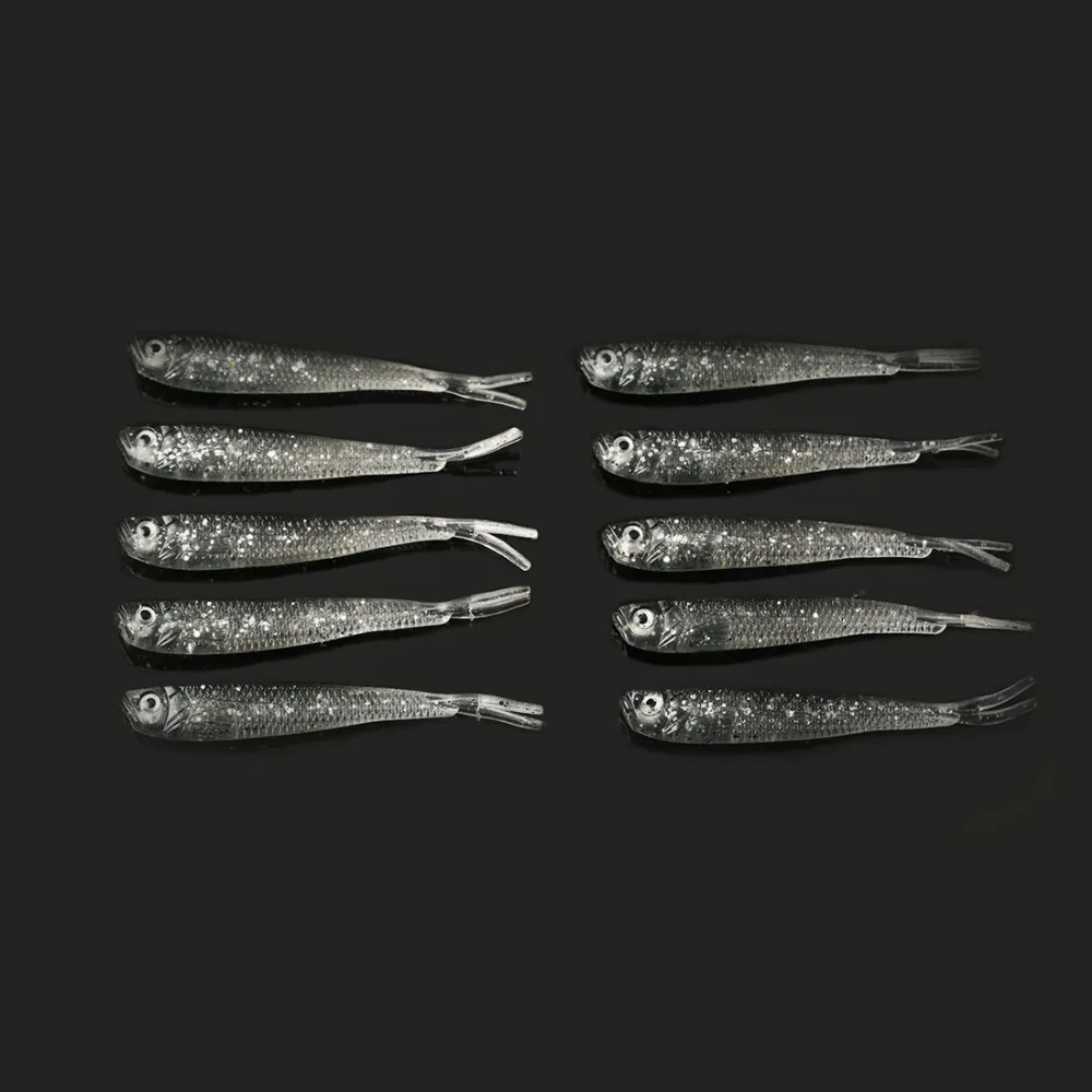 Горячая распродажа 10 шт. мягкие приманки силиконовые Fluke Рыба Морская рыбалка