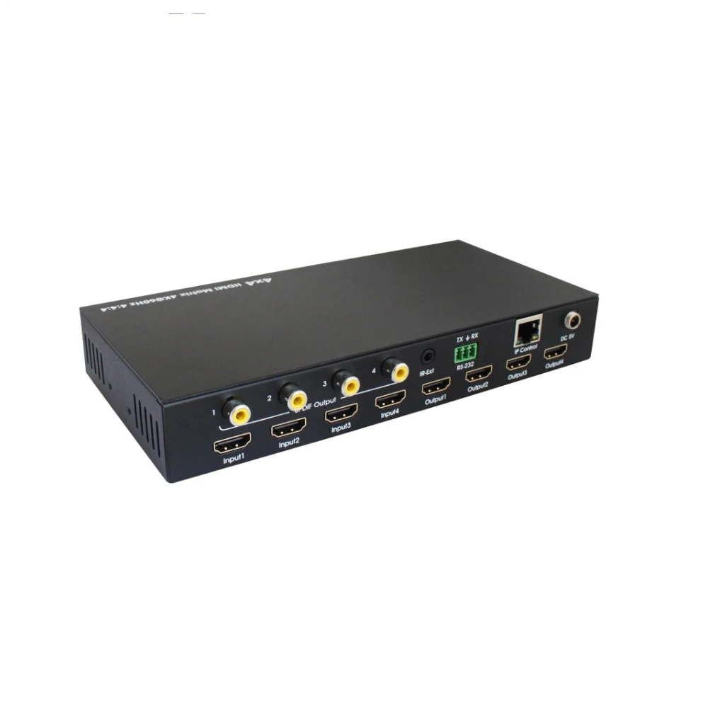 HDMI 2 0 матрица поддерживает 18 Гбит/с 4 выхода Аудио Видео 3D 4K @ 60 Гц YUV4:4:4 IR RS232 IP
