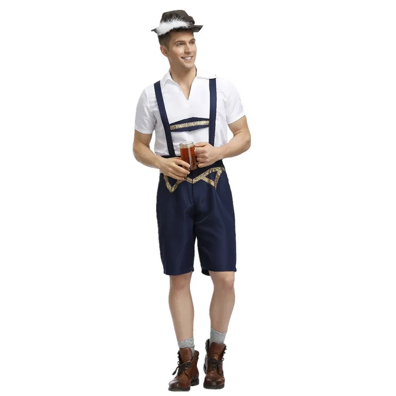 Германия костюм для Октоберфеста Хэллоуин Lederhosen баварский народный праздник пиво мужской комбинезон для косплея