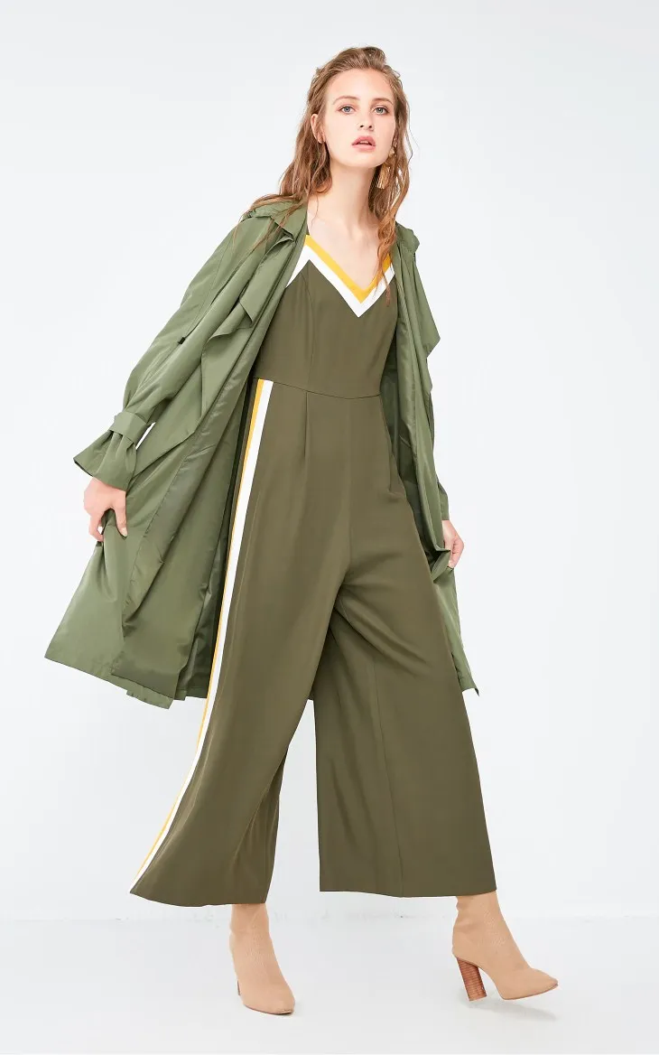 Vero Moda женский лацкан на шнуровке средней длины с капюшоном чистый Тренч | 318321504